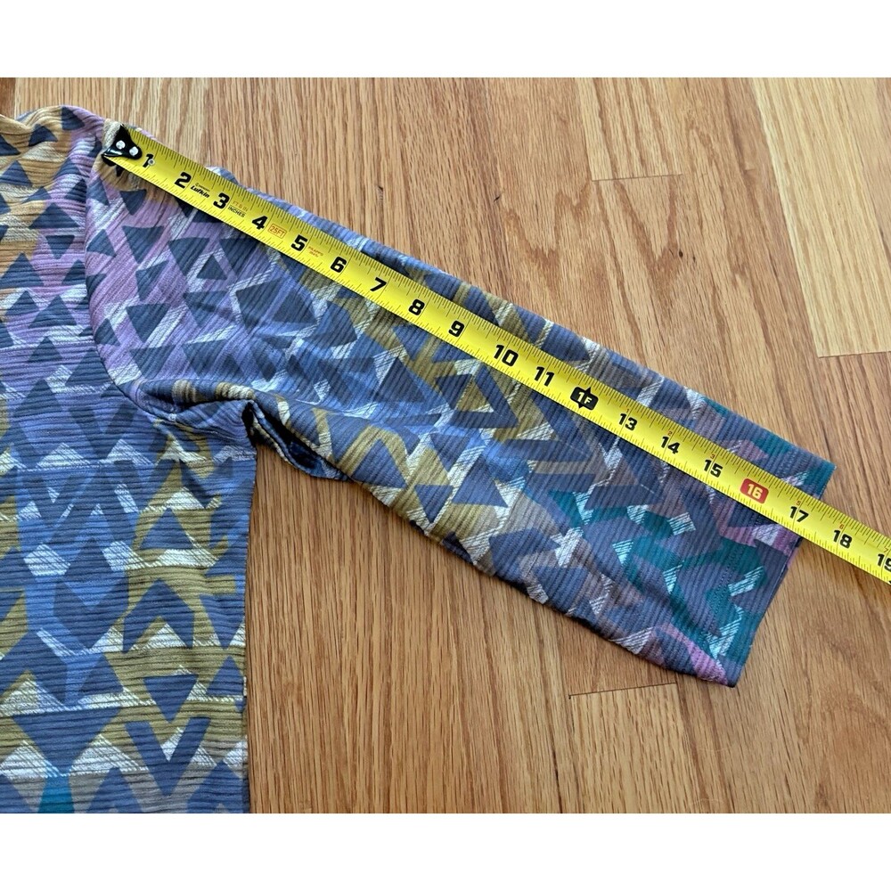 Christopher & Banks Hoodie Women’s XL Multicolor Geometric Lightweight Retro NWT - Picture 3 of 9